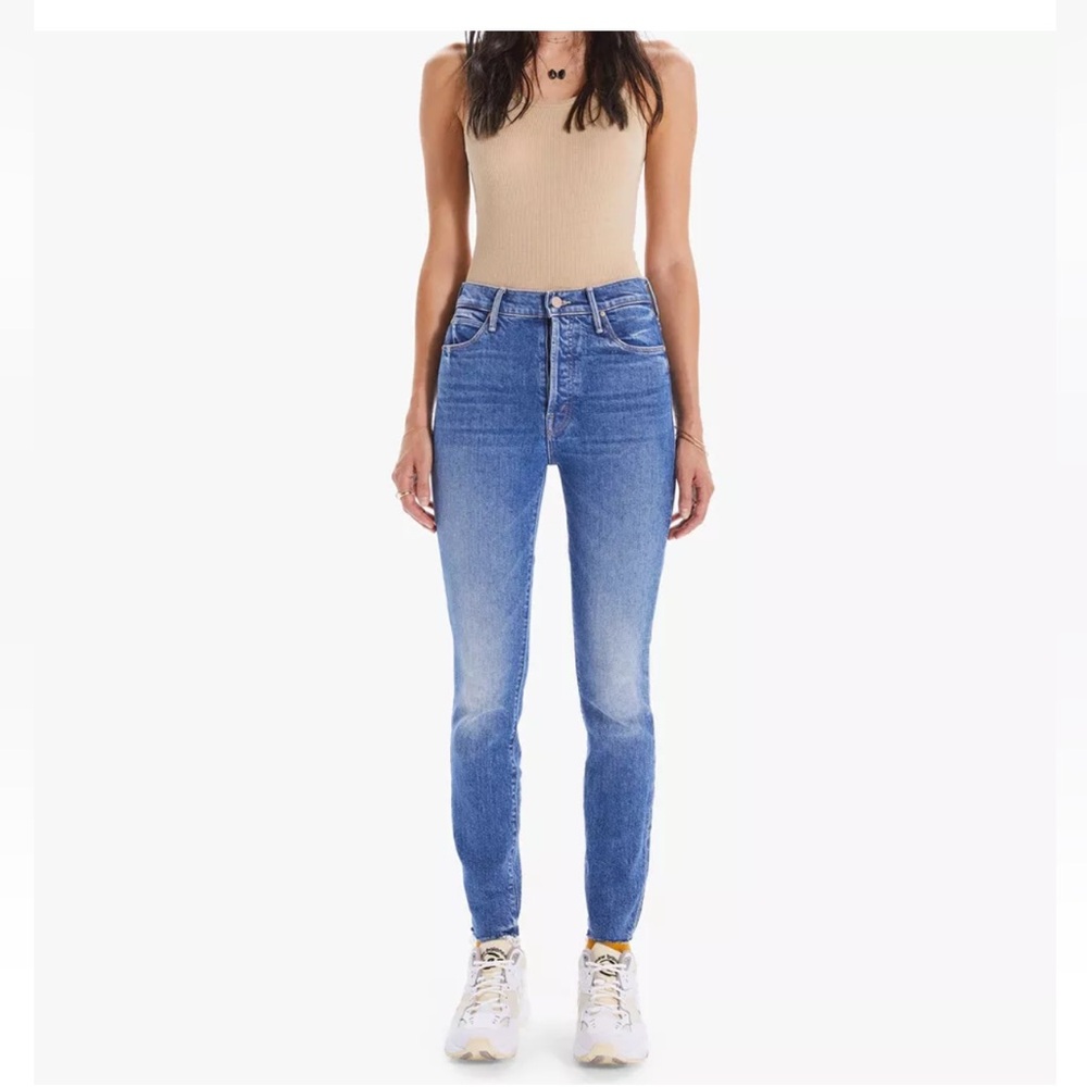 Mother The Stunner Ankle Fray Jean In Crate Digger